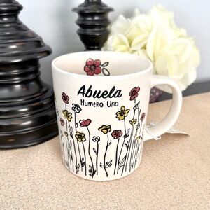 NWT ABUELA Number One Grandmother Ceramic Mug